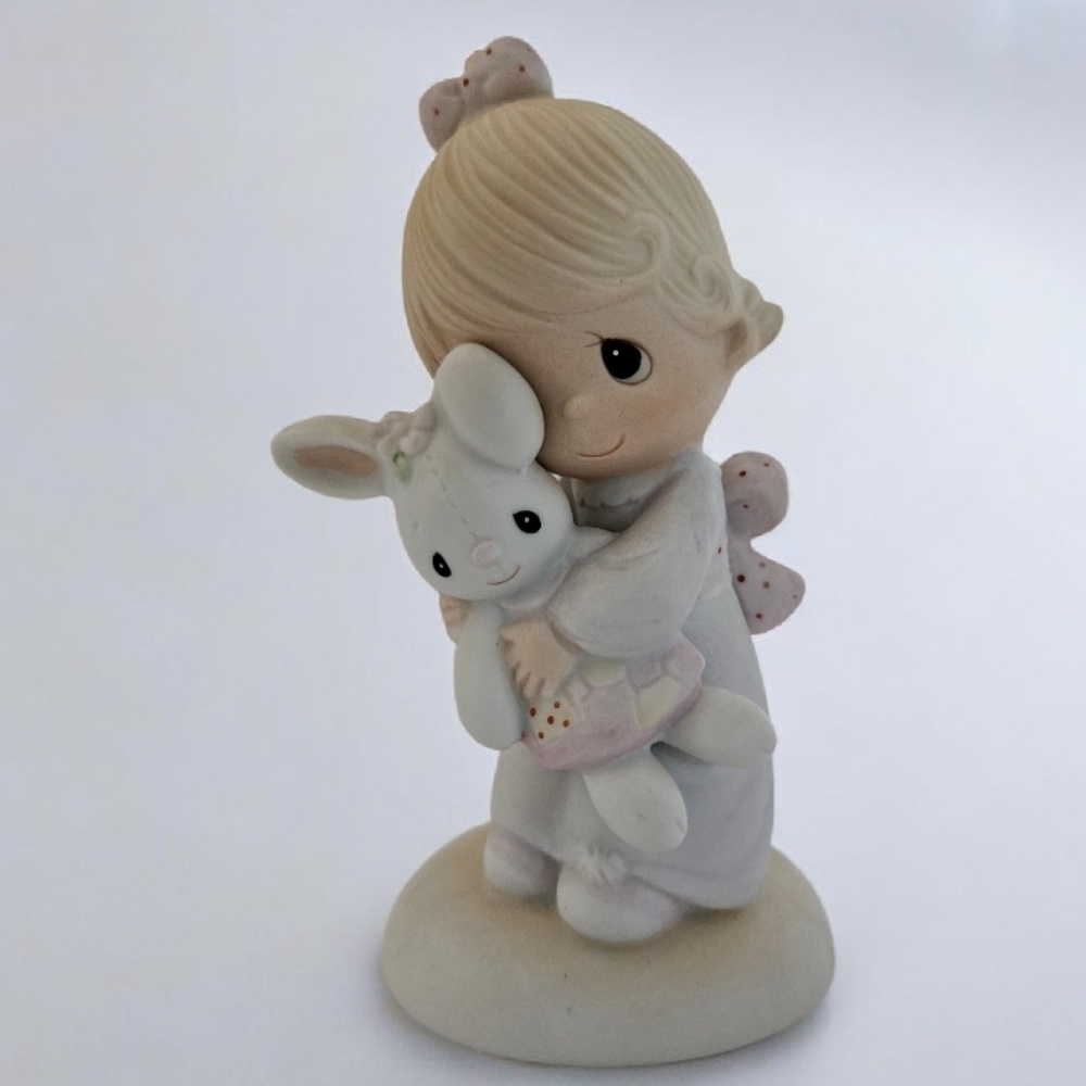 PRECIOUS MOMENTS Jesus Loves Me 1977 Jonathan & David Lic Enesco Imporst